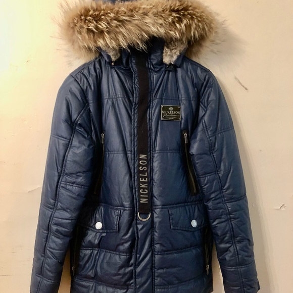 Nickelson genuine fur trim parka - European Designer Men’s Medium. Warm, stylish - Picture 1 of 13